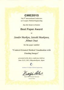 BestPaperAward(CME2015)